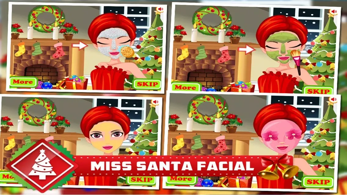 Zrzuty ekranu Facial Miss Santa - Makeover,Makeup,Dressup Games