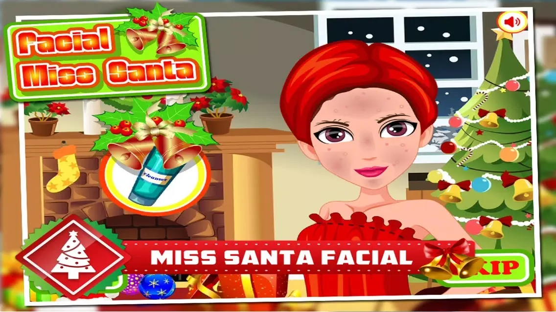 Zrzuty ekranu Facial Miss Santa - Makeover,Makeup,Dressup Games
