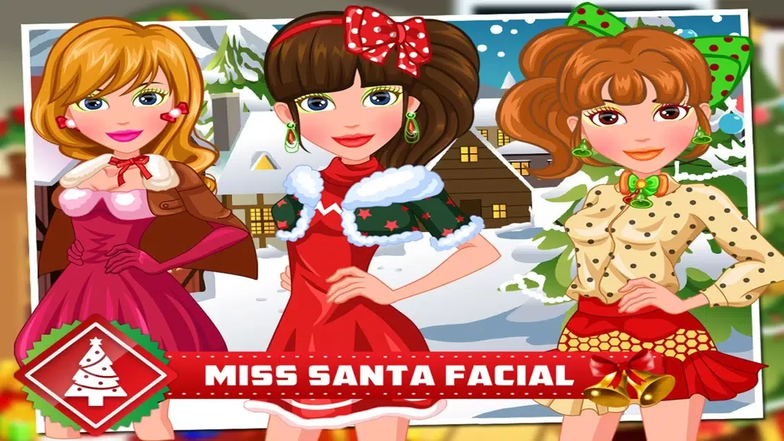 Zrzuty ekranu Facial Miss Santa - Makeover,Makeup,Dressup Games