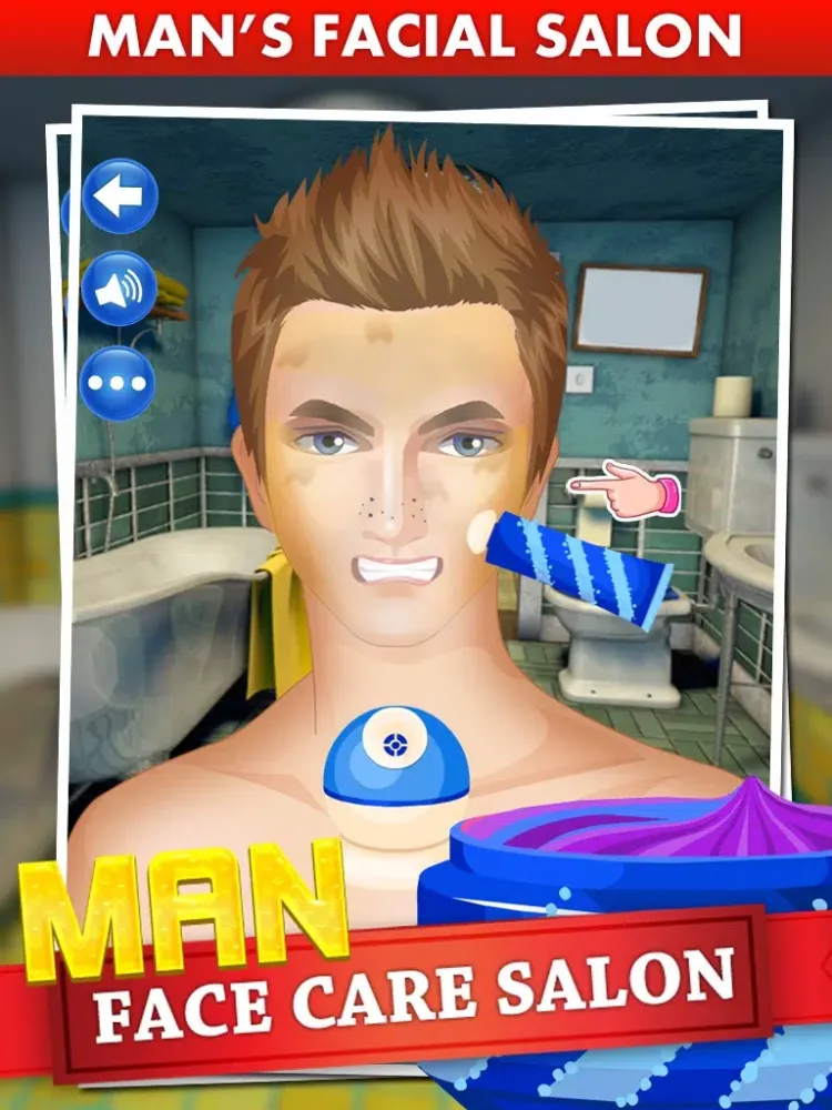 Man Face Care Salon - Makeup, Dressup And Makeover Games iPad  Ekran Görüntüleri