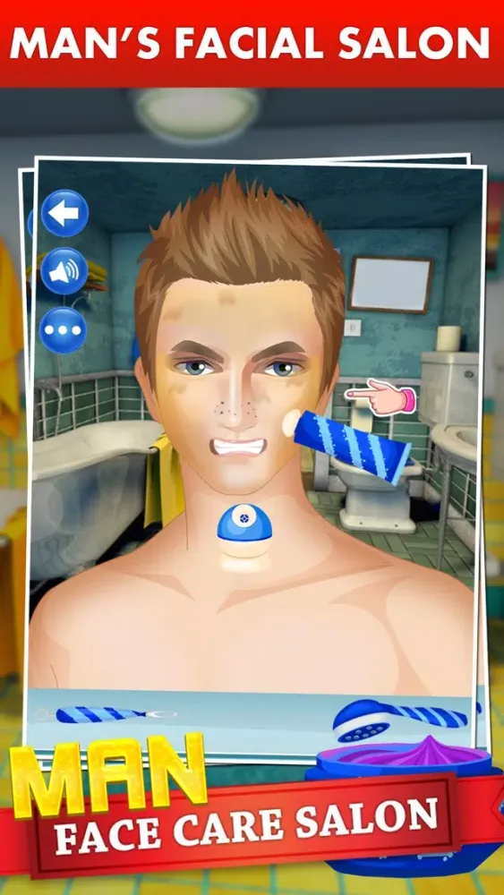 Man Face Care Salon - Makeup, Dressup And Makeover Games Ekran Görüntüleri
