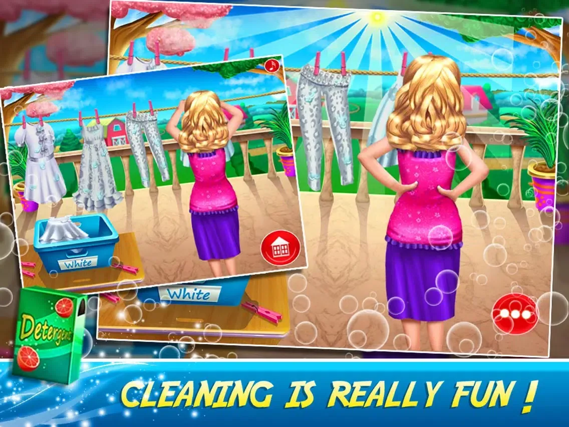 Pregnant Mom Washing Laundry iPad  Ekran Görüntüleri