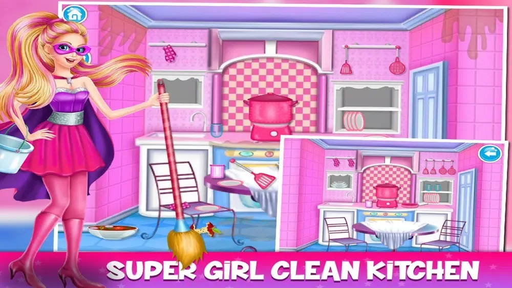 Captures d'écran de Super Girl Groom The Room