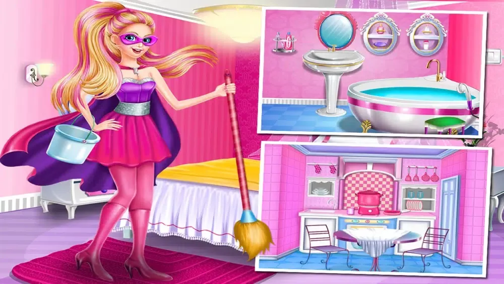 Captures d'écran de Super Girl Groom The Room