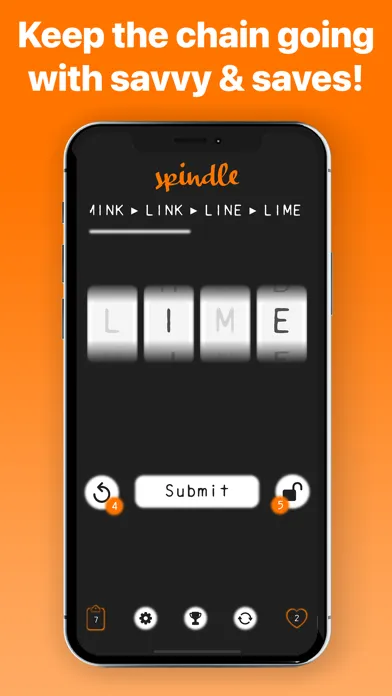 Spindle - A word chain puzzle Screenshots