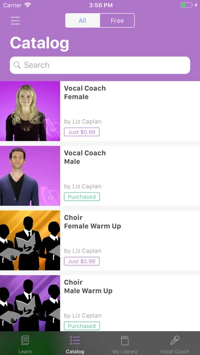 ภาพหน้าจอของ Liz Caplan Vocal Coach