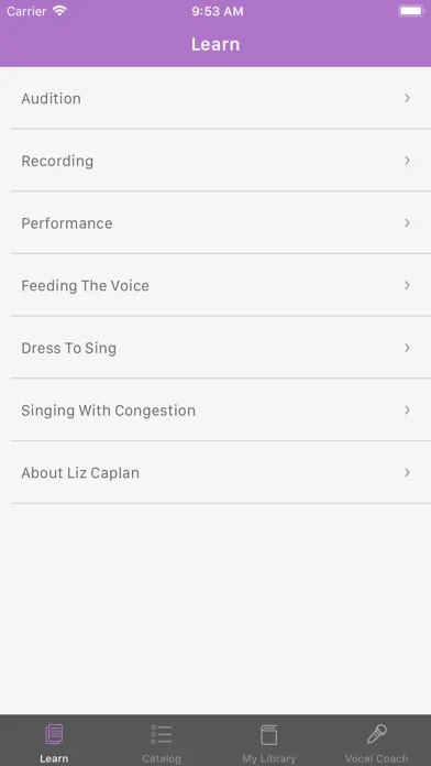 ภาพหน้าจอของ Liz Caplan Vocal Coach