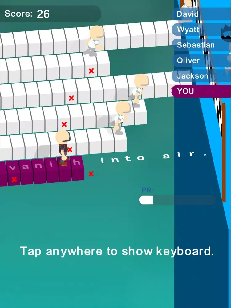 Capturas de tela do Type Run 3D iPad 
