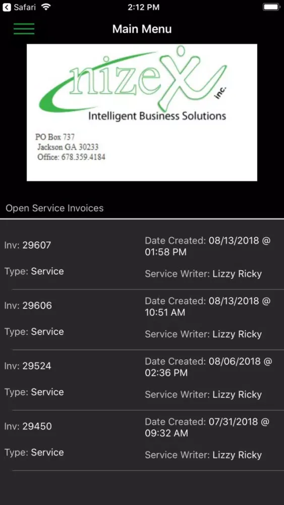 TrackMyService Screenshots