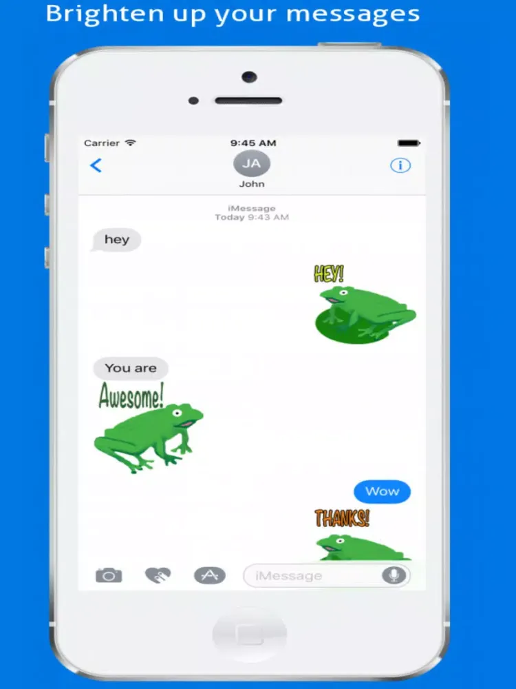 Frogs Alive Stickers iPad  স্ক্রিনশট