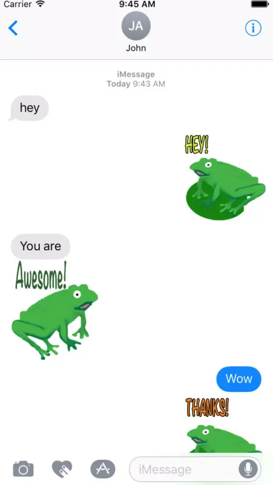 Frogs Alive Stickers স্ক্রিনশট