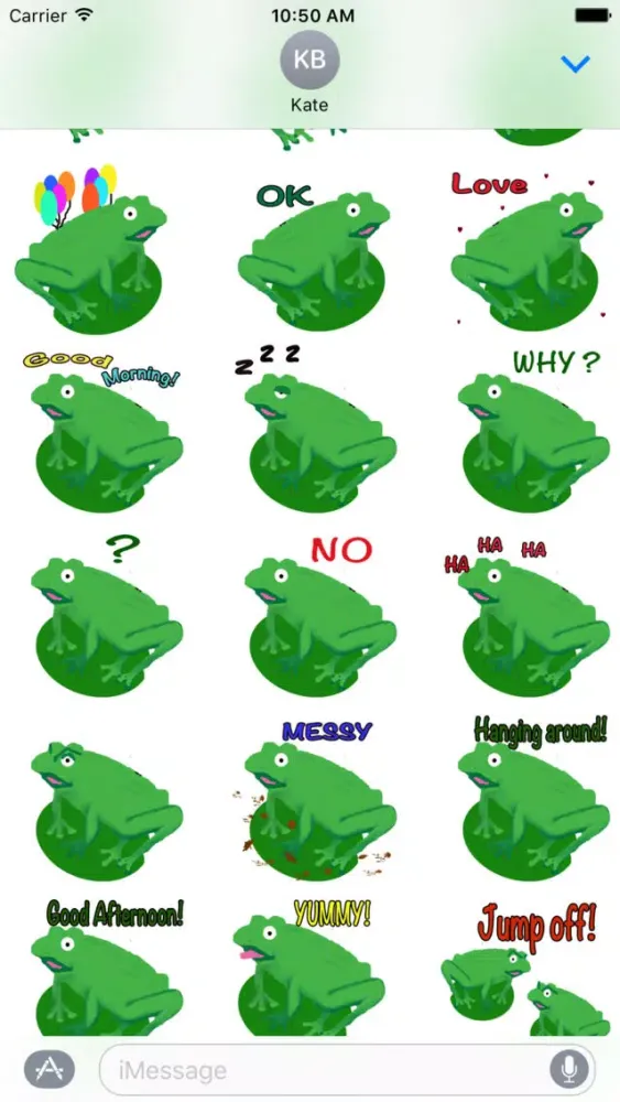 Frogs Alive Stickers স্ক্রিনশট