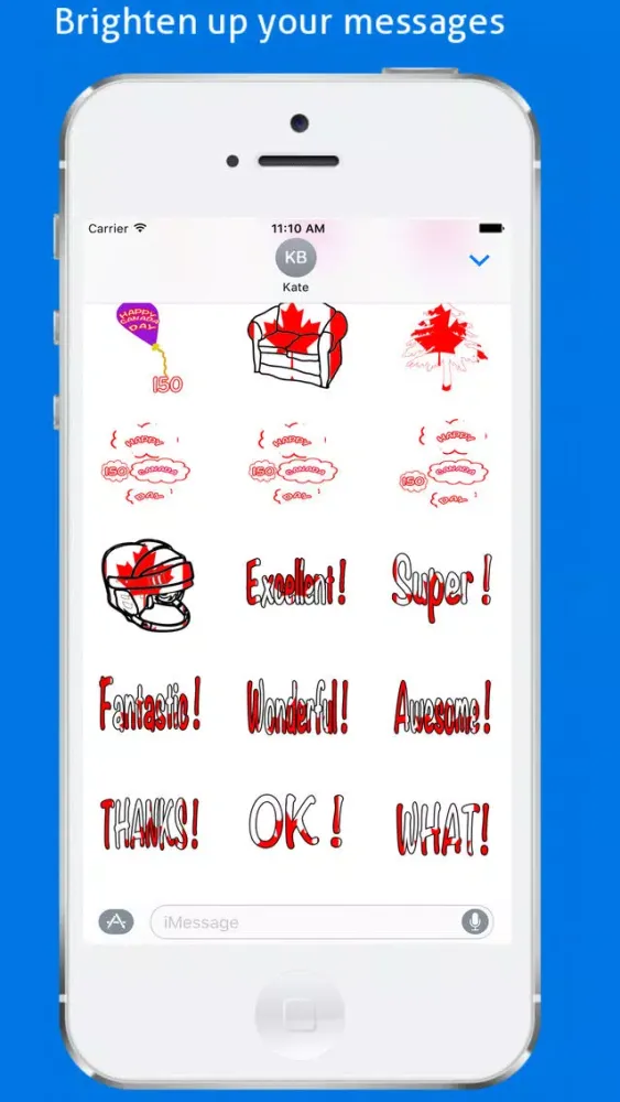 Super Canada Sticker pack スクリーンショット