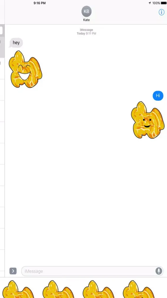 Capturas de tela do The Funky Popcorn Emoji Stickers