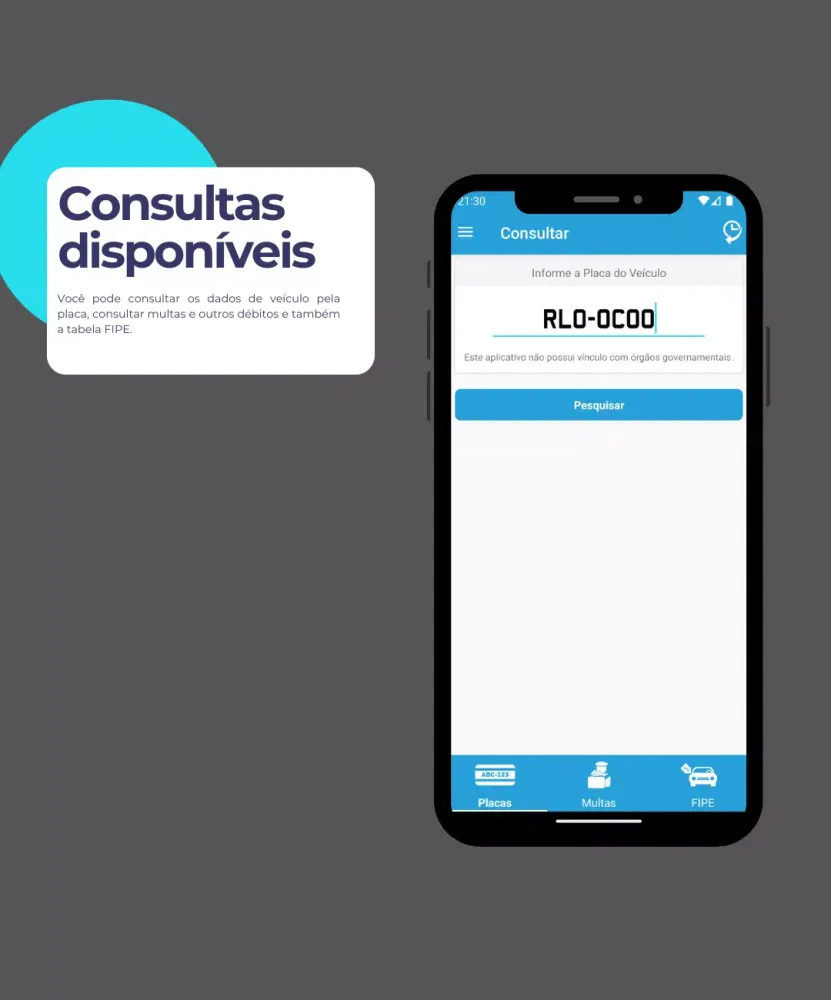 Captures d'écran de Placas e Preços - Consultas