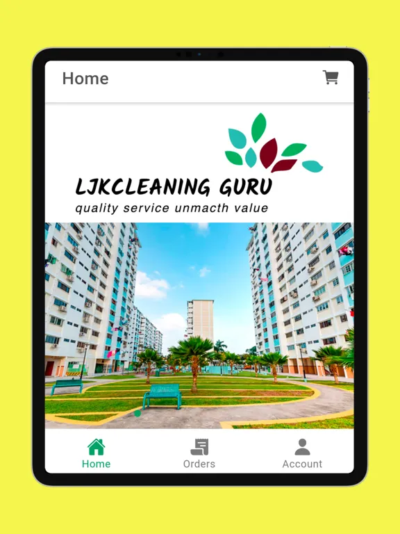 Tangkapan skrin LJK Cleaning Guru iPad 