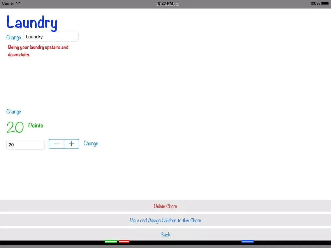 Family Chore Manager iPad  سکرین شاٹس