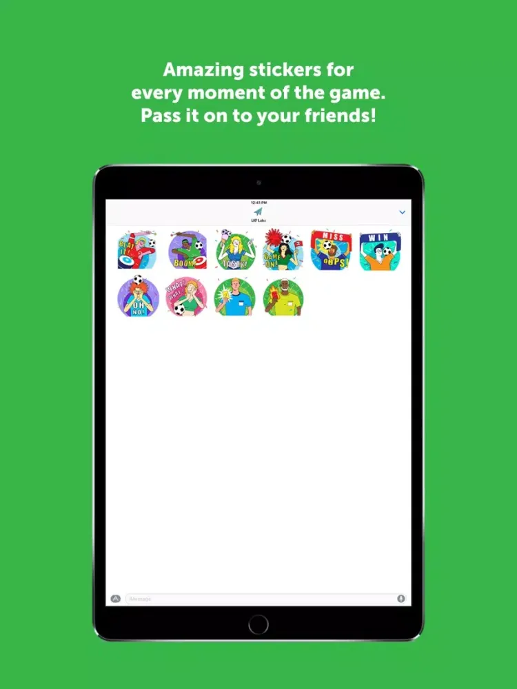 ภาพหน้าจอของ Football Fever Sticker Pack iPad 