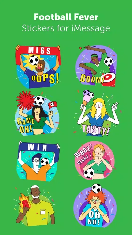 ภาพหน้าจอของ Football Fever Sticker Pack