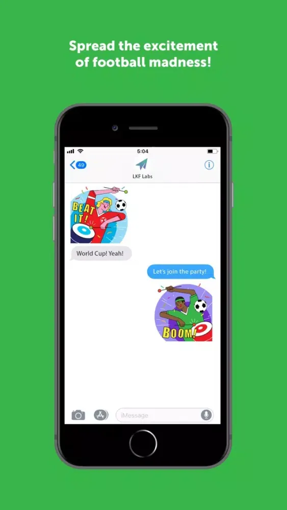 ภาพหน้าจอของ Football Fever Sticker Pack