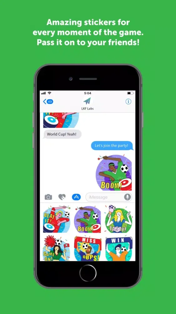 ภาพหน้าจอของ Football Fever Sticker Pack