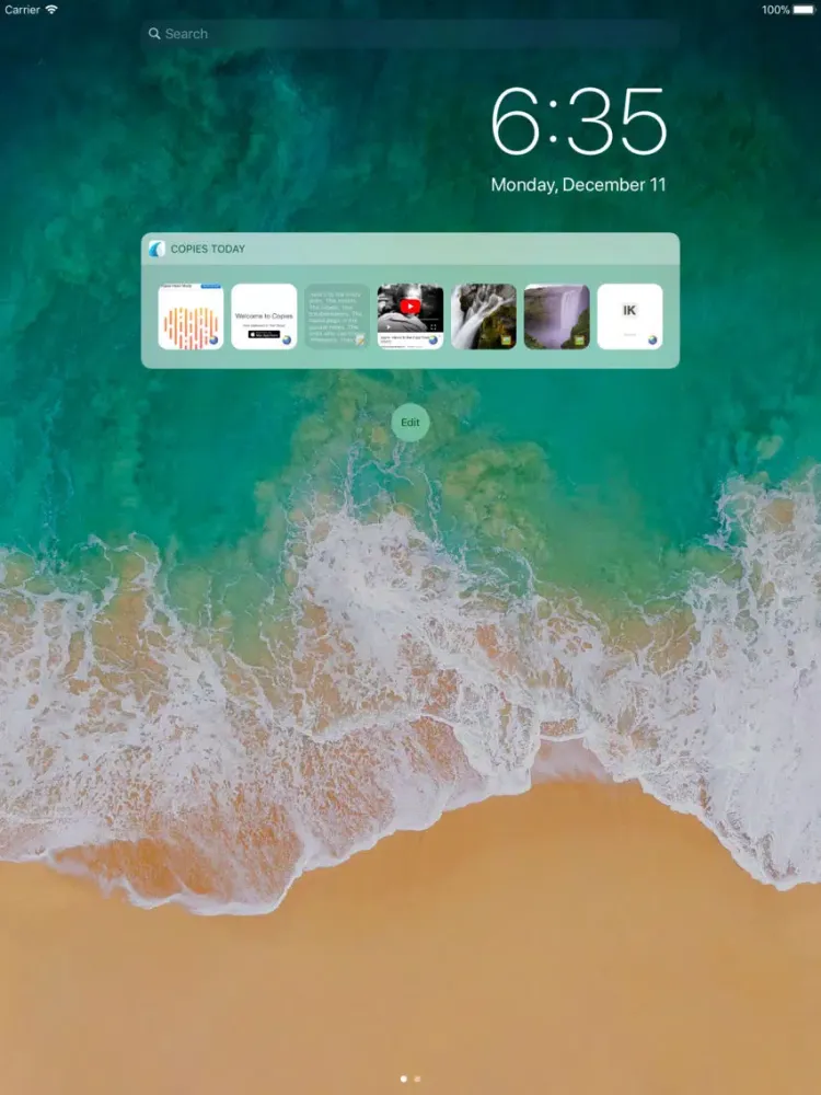 Tangkapan layar Copies 2 iPad 