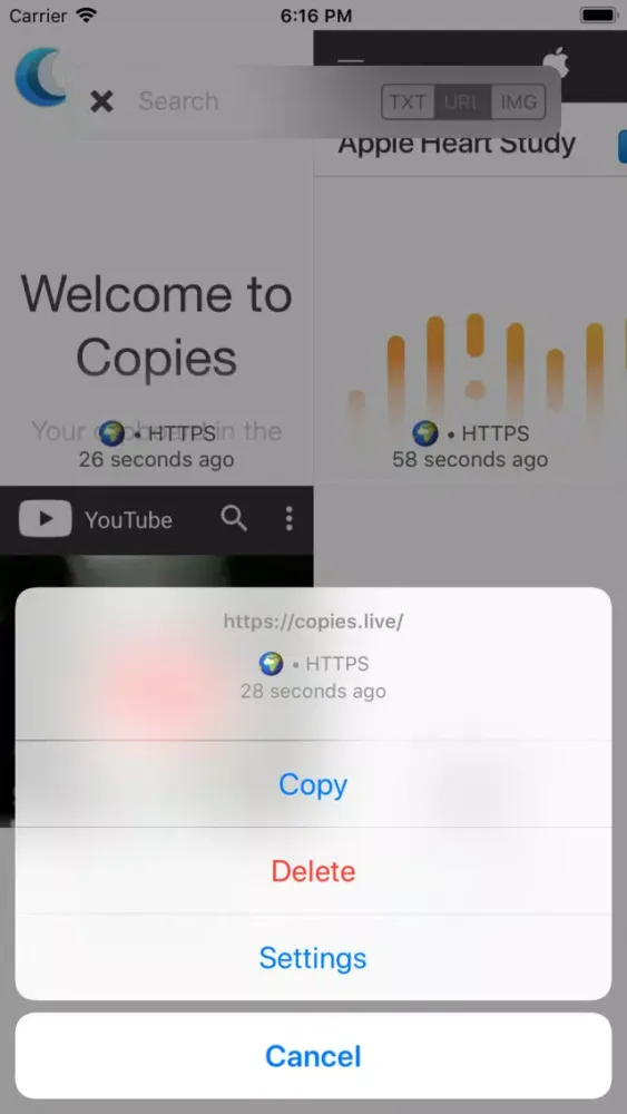 Tangkapan layar Copies 2