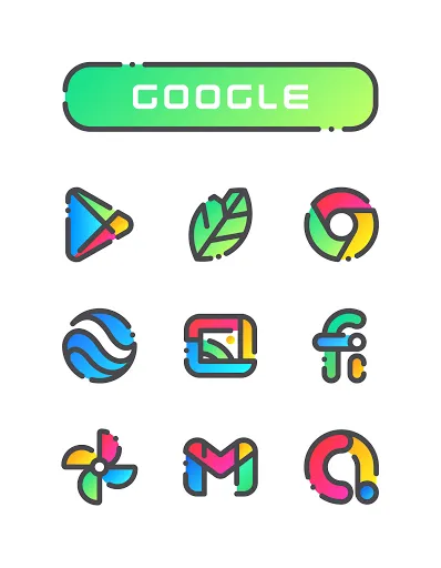 Captures d'écran de GRADION Icon Pack
