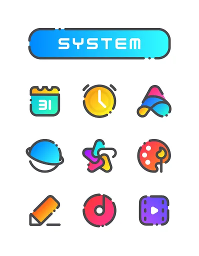 Captures d'écran de GRADION Icon Pack