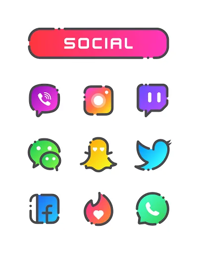 Captures d'écran de GRADION Icon Pack