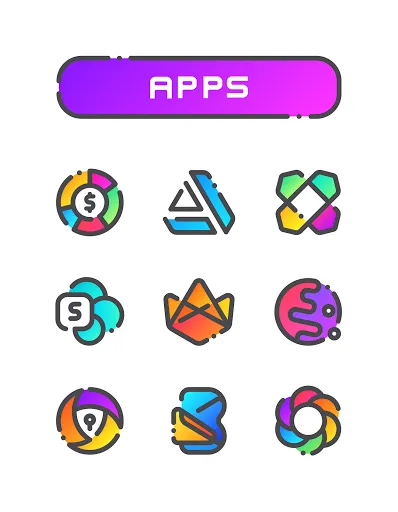 Captures d'écran de GRADION Icon Pack