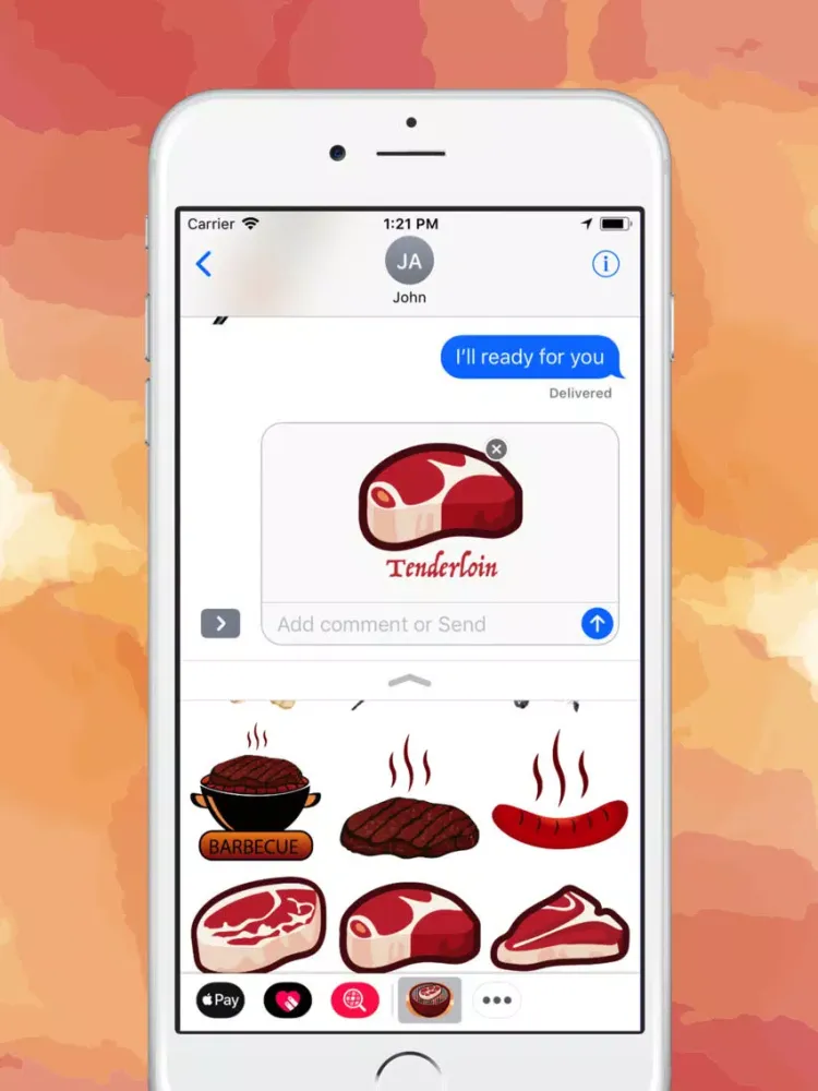 Скриншоты Barbecue Grill Party Sticker iPad 
