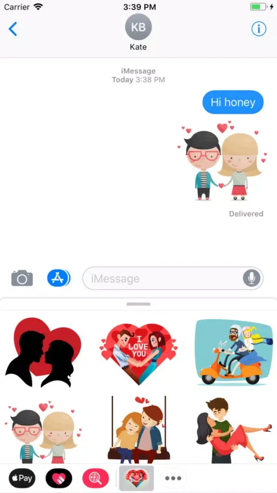 Between Romantic Stickers應用截圖