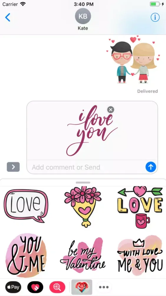 Between Romantic Stickers應用截圖