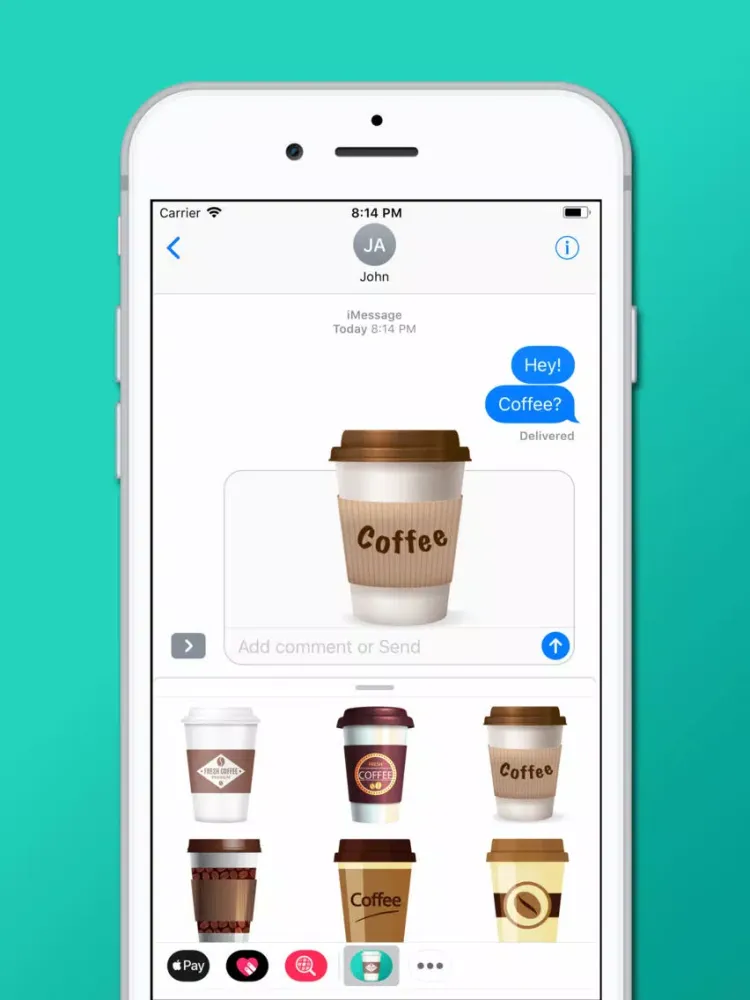 Capturas de pantalla de Coffee Cafe Stickers iPad 