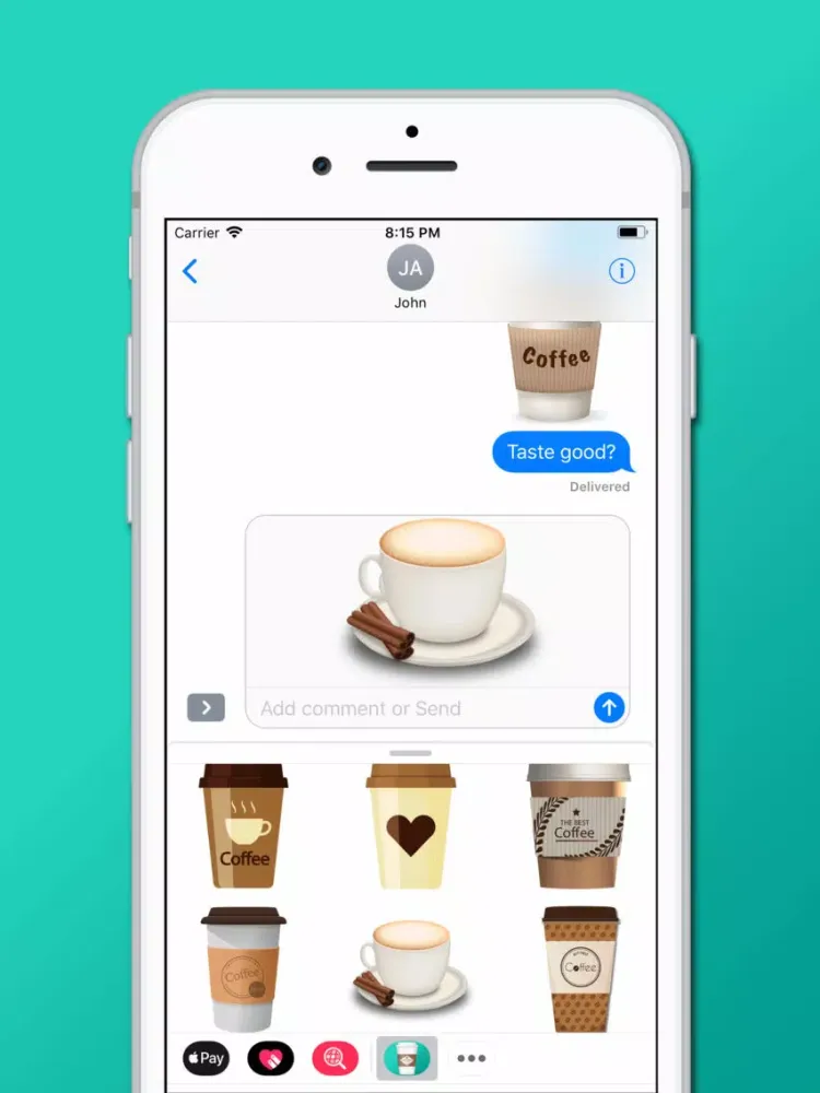 Capturas de pantalla de Coffee Cafe Stickers iPad 