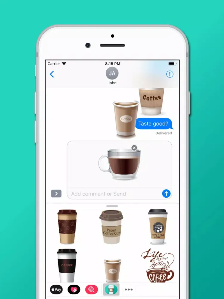 Capturas de pantalla de Coffee Cafe Stickers iPad 