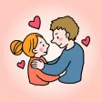 Couple Fall in Love Stickers Couple Fall in Love Stickers