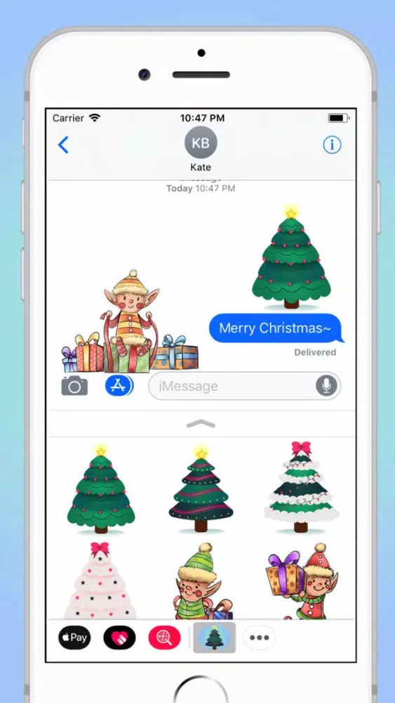 Frozen Christmas Tree Sticker سکرین شاٹس