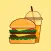 Hamburger Frenzy Stickers