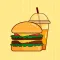 Hamburger Frenzy Stickers