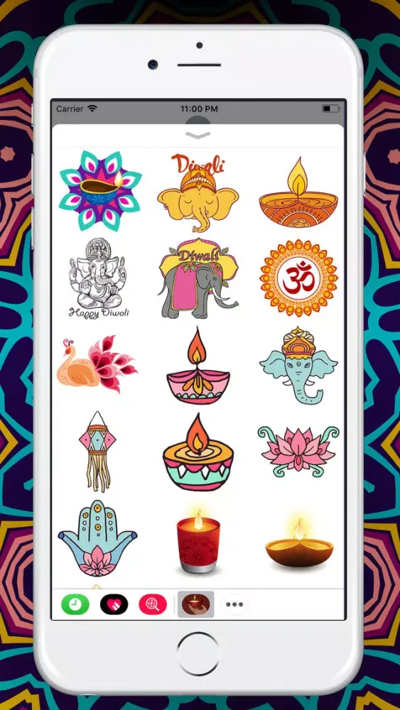 Mandala Happy Diwali Sticker Screenshots