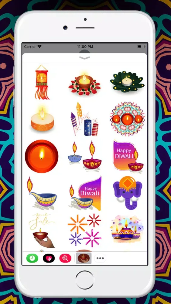 Mandala Happy Diwali Sticker Screenshots