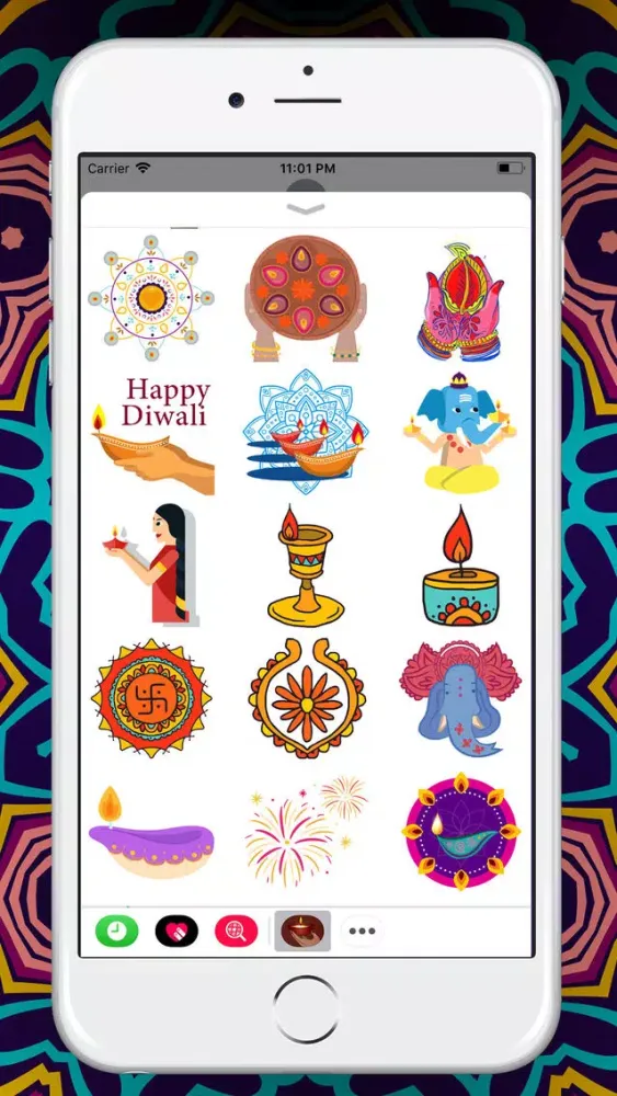 Mandala Happy Diwali Sticker Screenshots