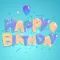 Party Birthday Wishes Sticker