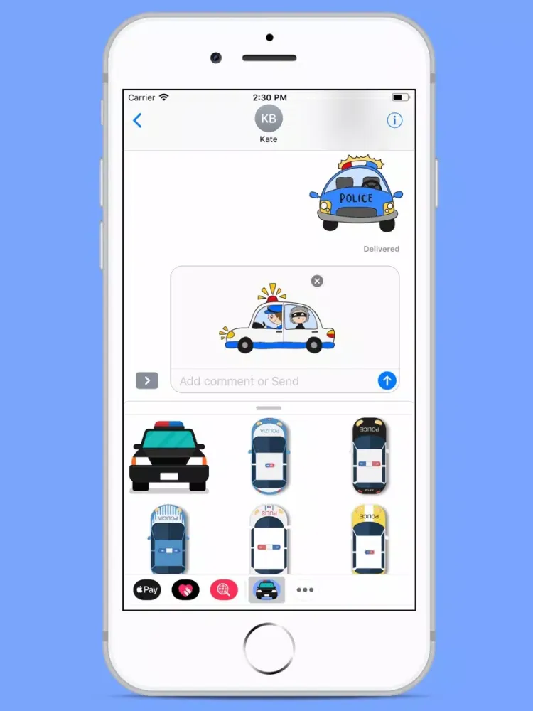Ảnh chụp màn hình của Policeman Funny Stickers iPad 
