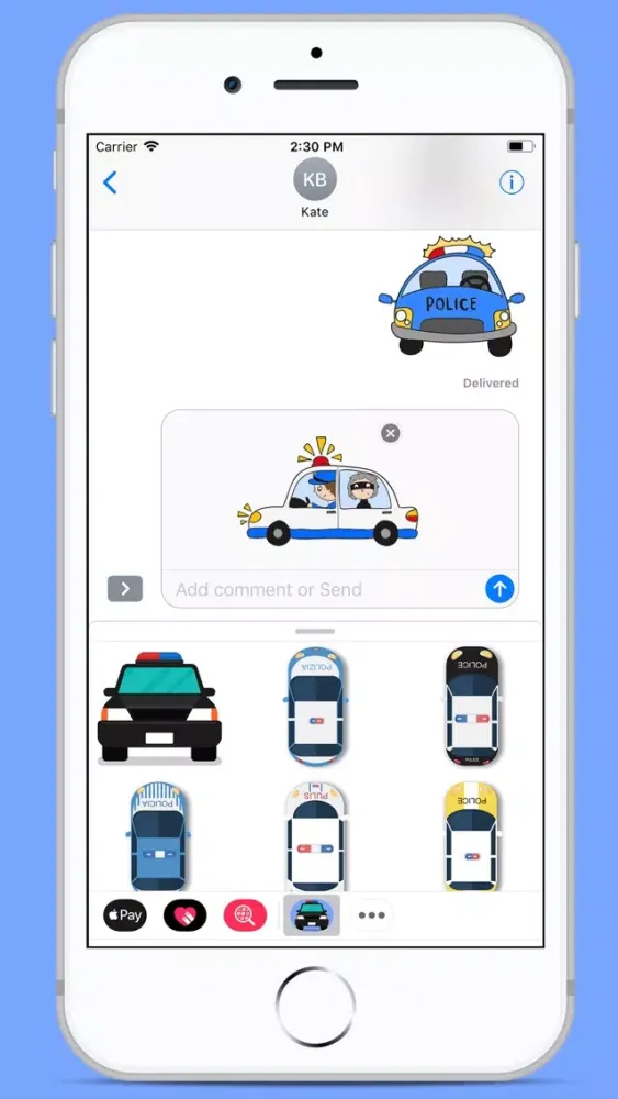 Ảnh chụp màn hình của Policeman Funny Stickers