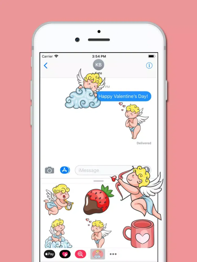 Capturas de pantalla de Valentine's Cupid Sticker iPad 