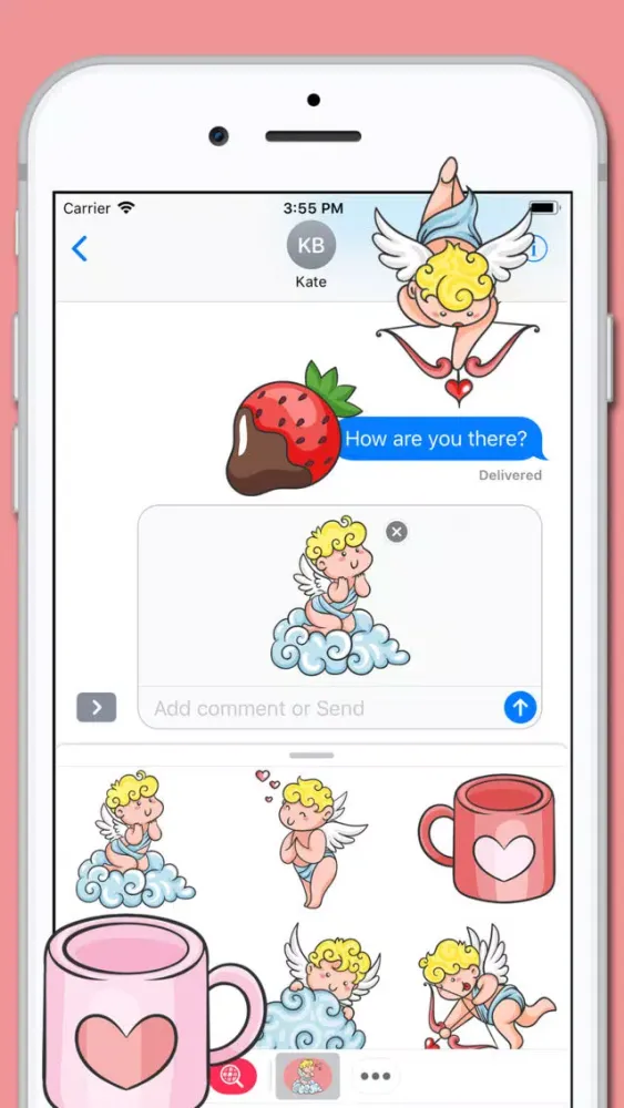 Capturas de pantalla de Valentine's Cupid Sticker
