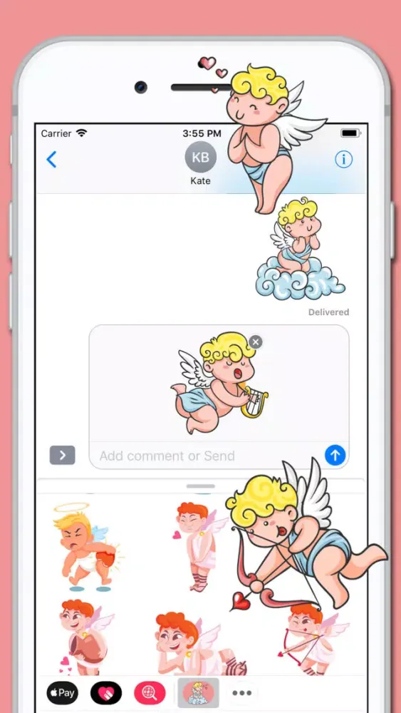 Capturas de pantalla de Valentine's Cupid Sticker